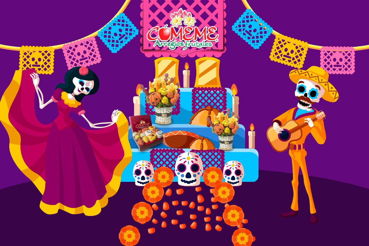 Festejando el Día de Muertos en México.