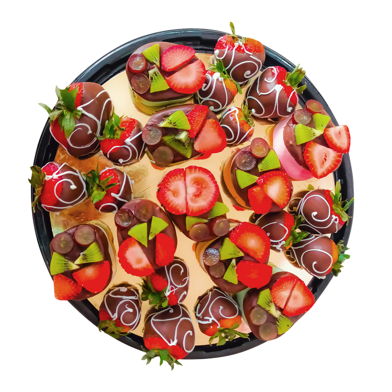Platter Strawberries and Chocolates